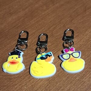 Yellow Duck Keychain Set Of 3/BUNDLE ONLY